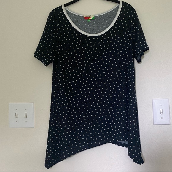 NWOT Modcloth Fervour Polka Dot Knit Top - Picture 1 of 6